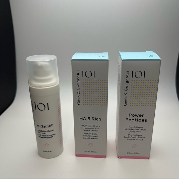Geek & Gorgeous 101 A-Game 10 - HA5 Rich - Power Peptides Set - NWOT - Picture 1 of 4